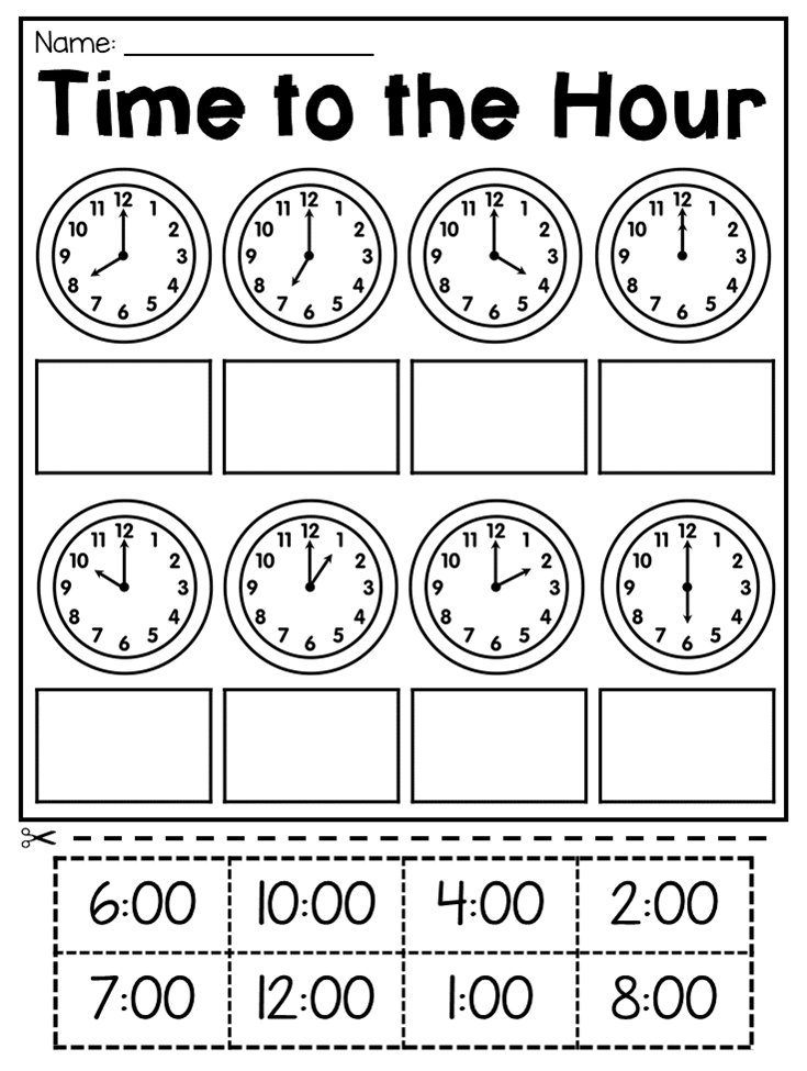 Telling Time By Hour Digital Clock Worksheet – Telling Time Worksheets