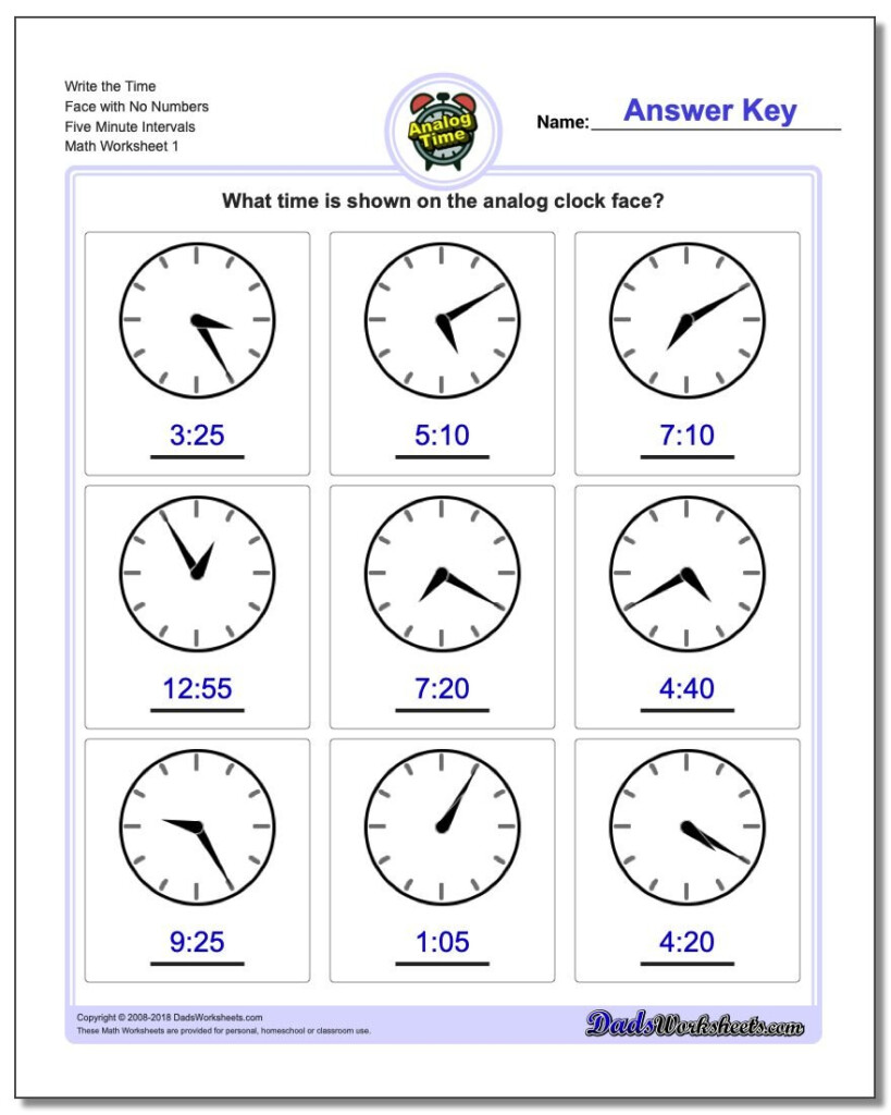 Five Minute Intervals