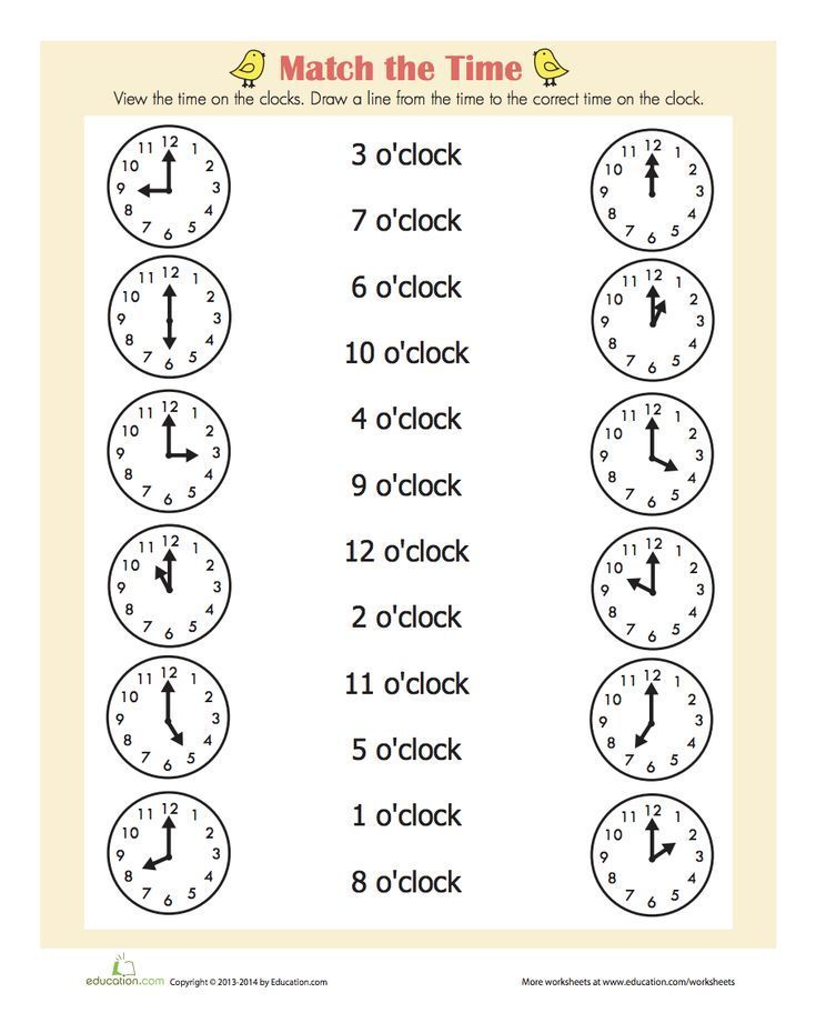 On The Hour In 2020 With Images Time Worksheets First Grade 