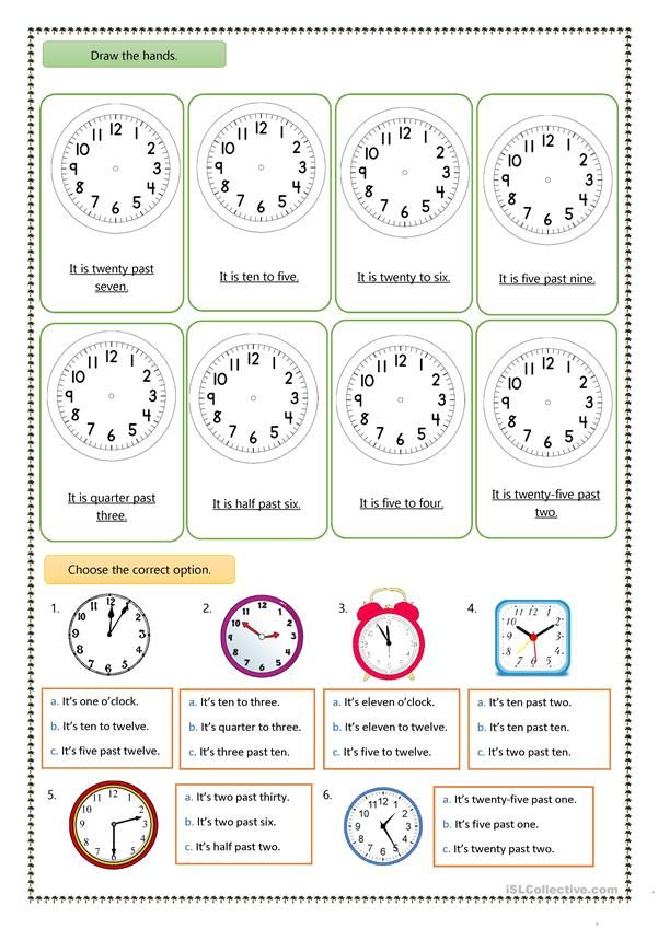 Free Worksheets On Telling Time With The Moon