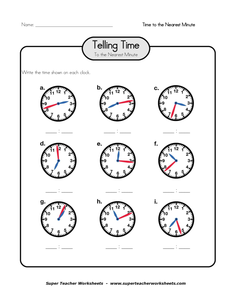 Printable Telling Time In French Worksheets Pdf Worksheet Bunny