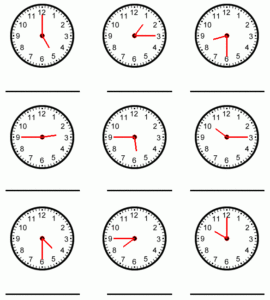 What Time Is It 15 Minute Intervals Worksheet – Telling Time Worksheets