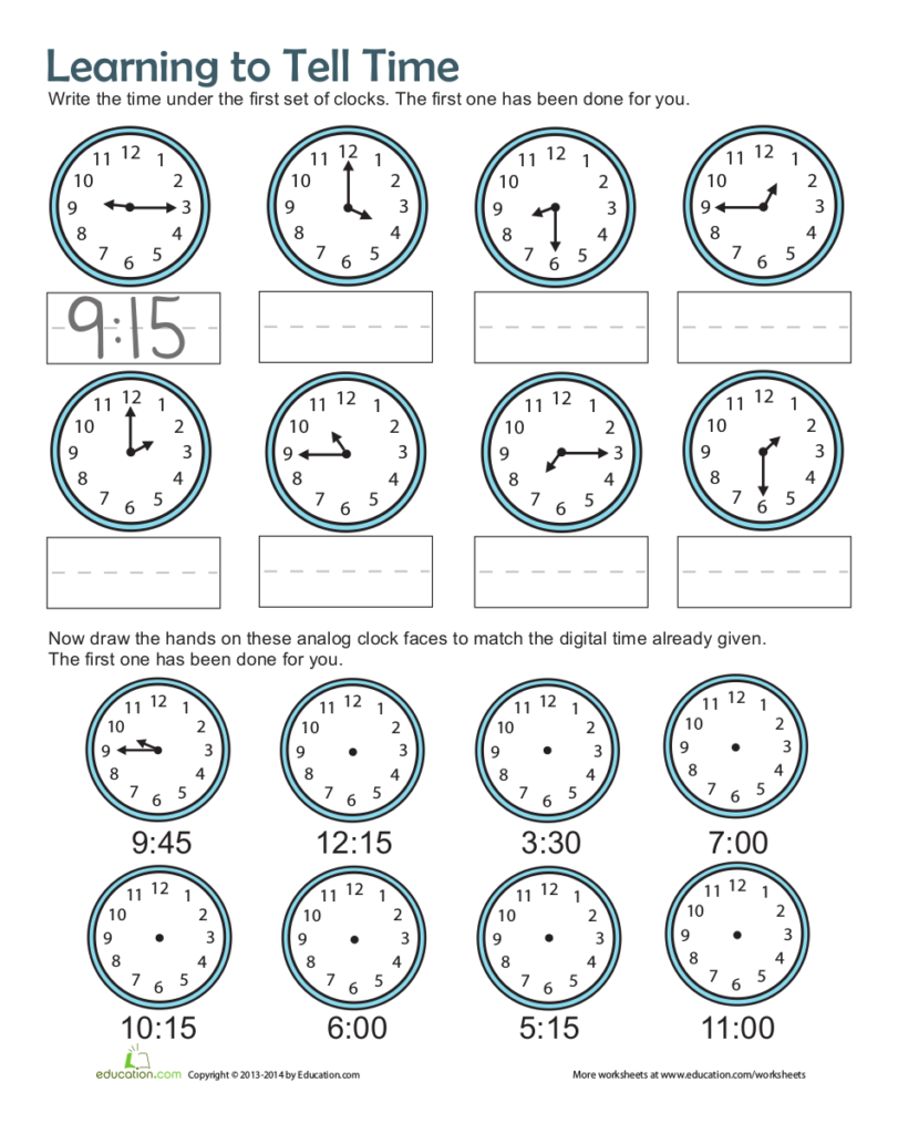 10 Time Worksheets Examples In PDF Examples