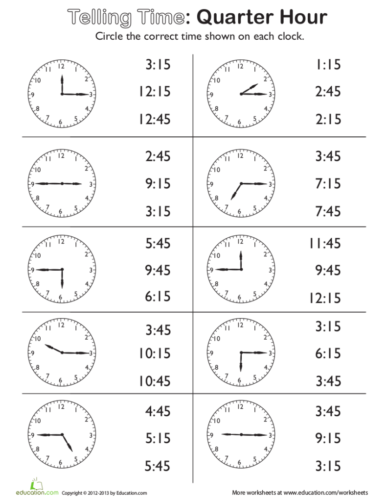 10 Time Worksheets Examples In PDF Examples