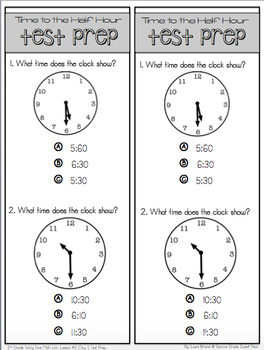 2nd Grade Telling Time Unit By Laura Bristol Teachers Pay Teachers