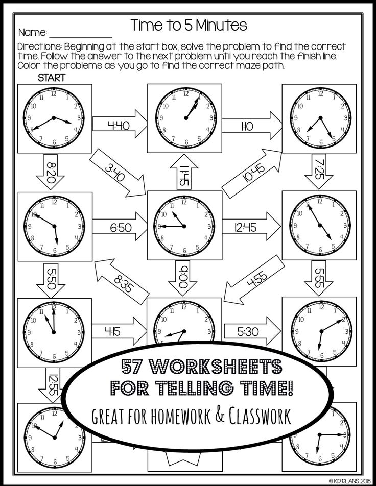 57 Fun Worksheets That Make The Perfect Addition To Your Telling Time 