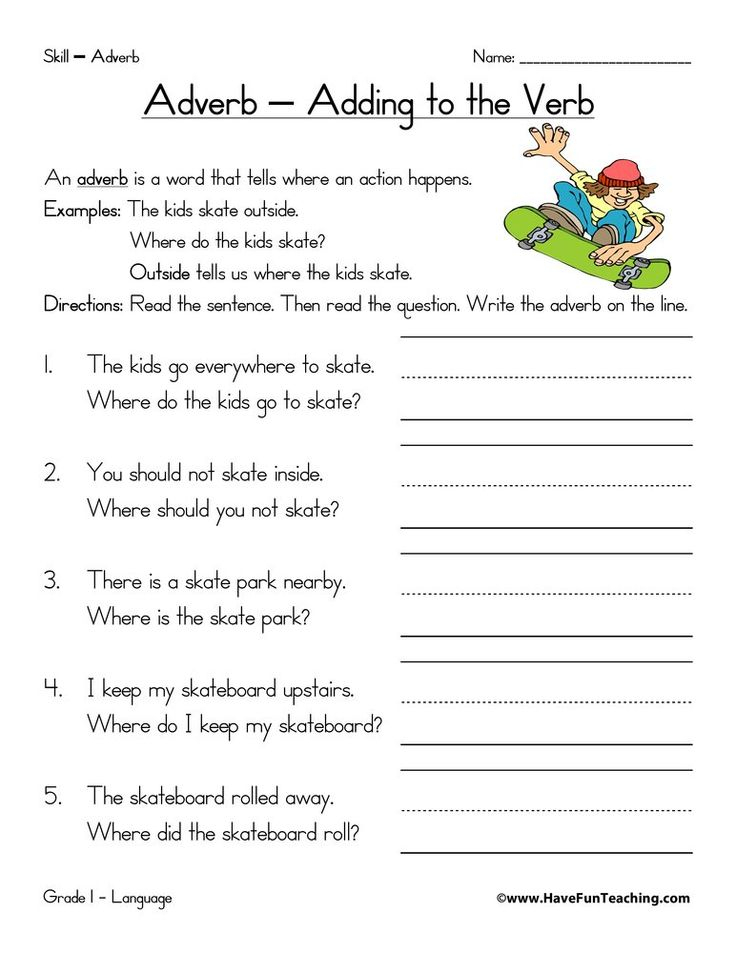 Adverb Where Worksheet Adverbs Worksheet Have Fun Teaching Adverbs