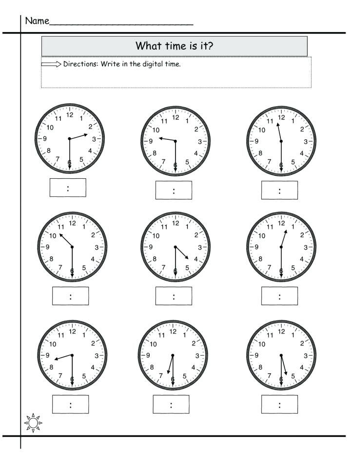 Clock Worksheets Telling Time Valid Worksheet Half Past Blank For To 