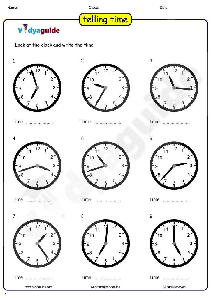 Download Clock Telling The Time Worksheets 02 Time Worksheets Math 