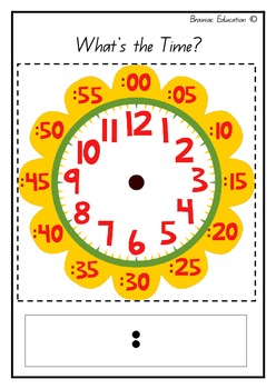 Is Your Class Learning About Time This Funky Flower Clock Template Is 