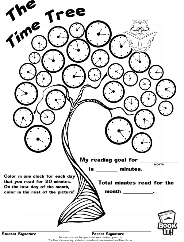 Telling Time Coloring Worksheets