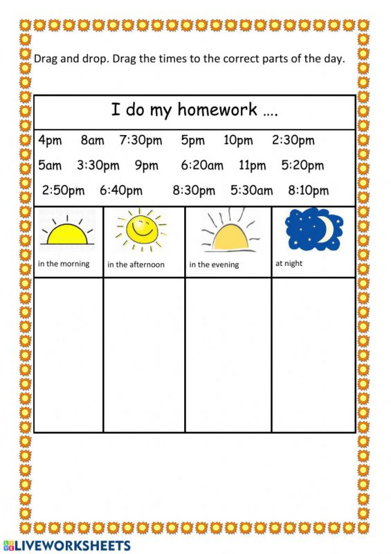 Printable Time Of The Day Worksheets GoodWorksheets