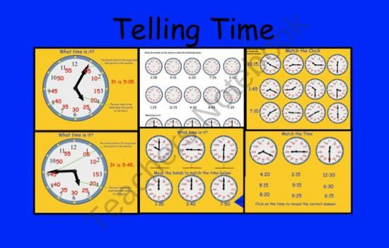 Smartboard Interactive Telling Time File Product From Teaching The 