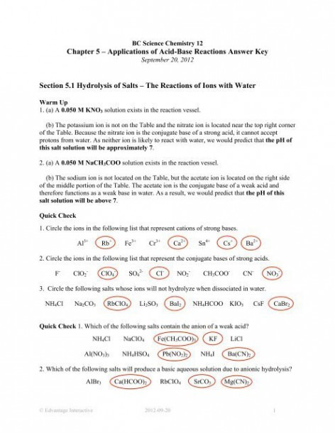 Solutions Chemistry Worksheet 12 1 5