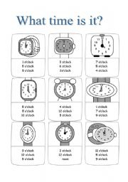 Telling The Time Exercises Multiple Choice Exercise Poster