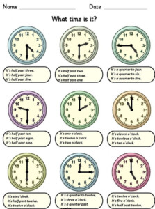 Telling The Time Interactive Exercise For Grade 4 You Can Do The