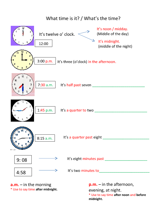 Http Busyteacher.org Classroom_activities-vocabulary Telling_the_time-worksheets