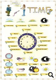 Telling Time Time Concepts Prepositions Of Time Worksheet