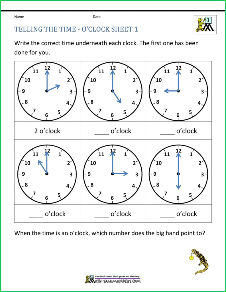 Telling Time To The Exact Minute Worksheets Worksheet Resume 