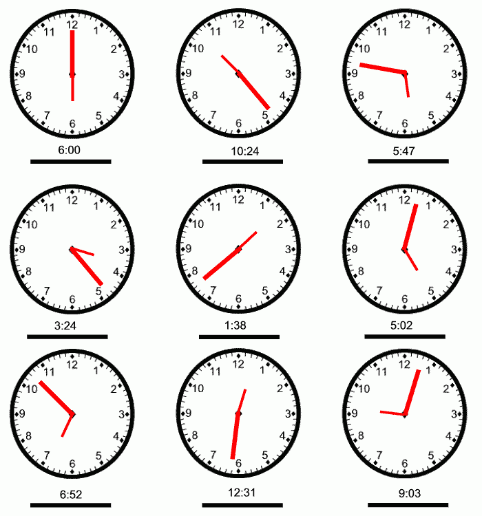 Telling Time Worksheets Answers