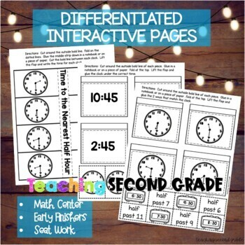 Telling Time Worksheets 2nd Grade By Teaching Second Grade TpT