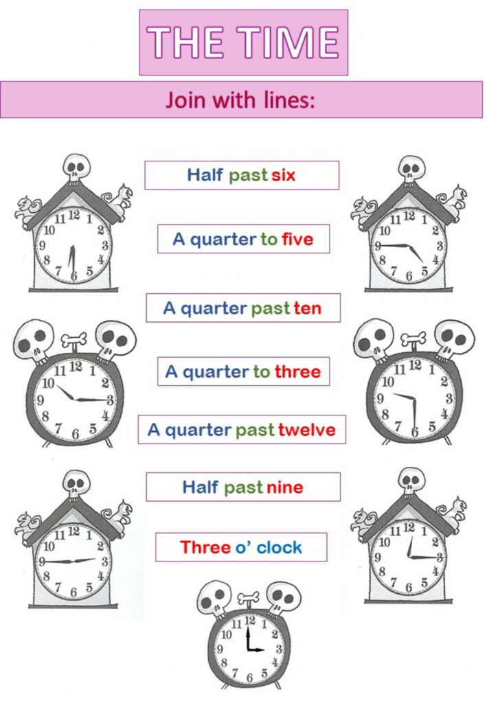 The Time Interactive Worksheet For 4th Grade