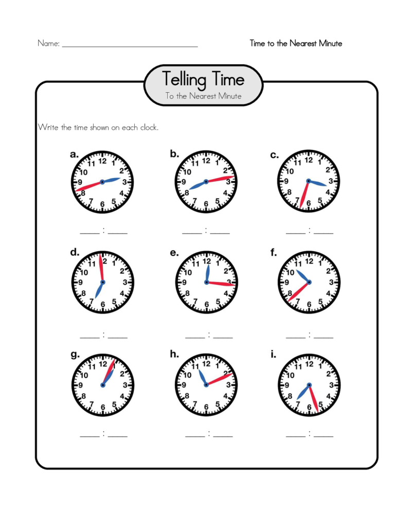 Time Elapsed Worksheets To Print Activity Shelter