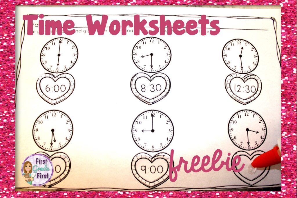 Time Worksheets For Valentine s Day FREEBIE Time Worksheets 