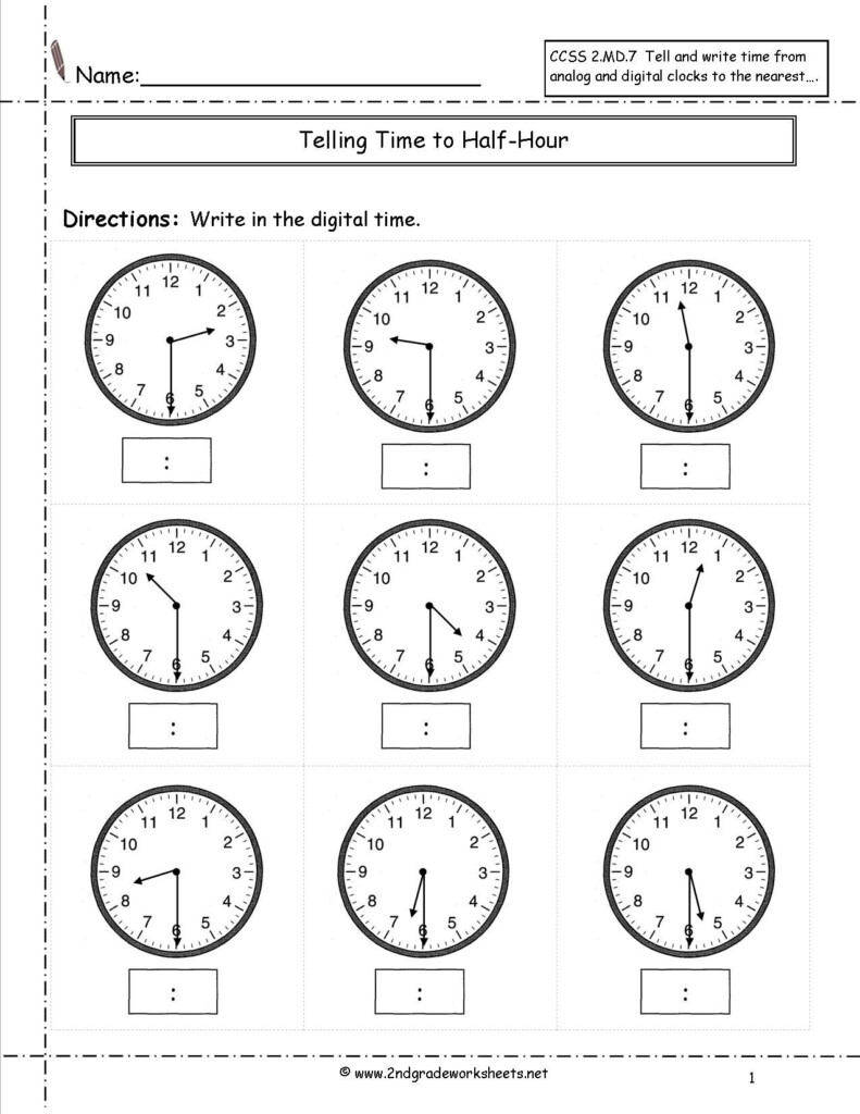 Time Worksheets Telling Time Worksheets Free Math Worksheets