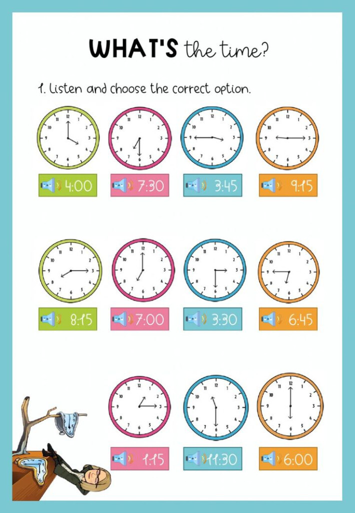 What Time Is It Interactive Worksheet Classroom Charts Telling 