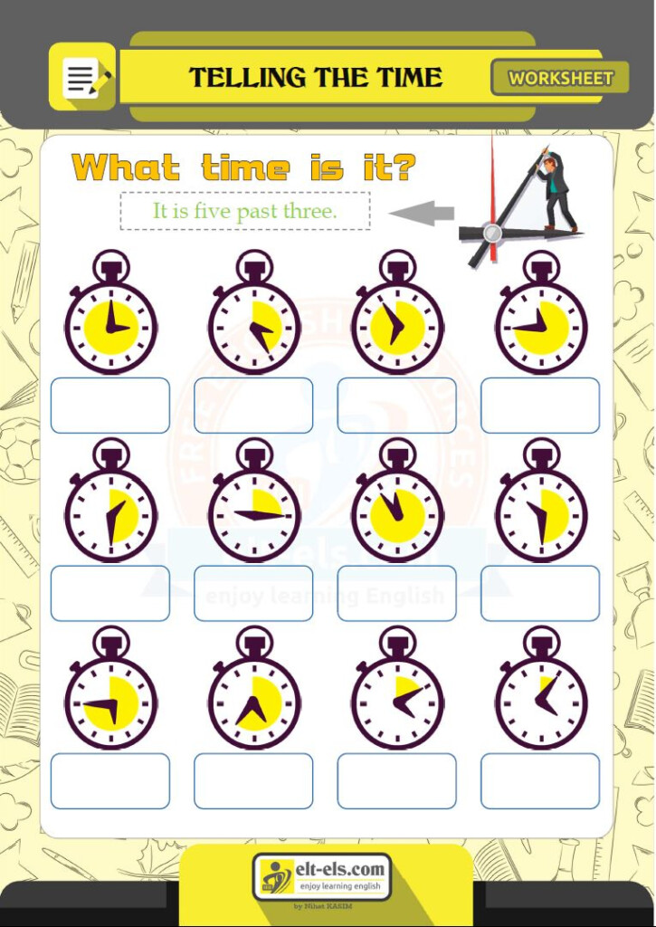 Worksheet Telling The Time Www elt els