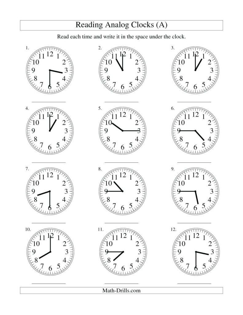 5 Best Images Of Digital Clock Worksheets Printable Digital Clock 