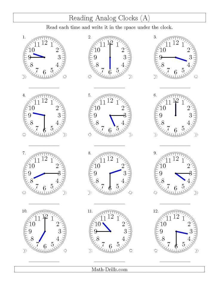 8 Reading A Time Card Worksheet Clock Worksheets Time Worksheets 