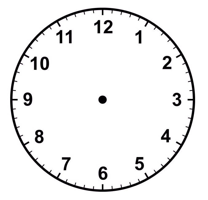 Analog Clock Without Hands ClipArt Best