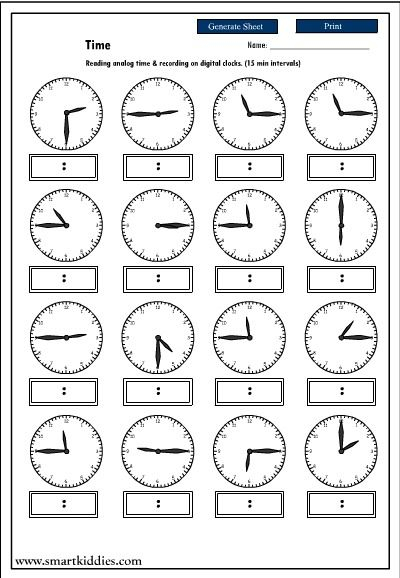 Ks2 Clock Worksheets