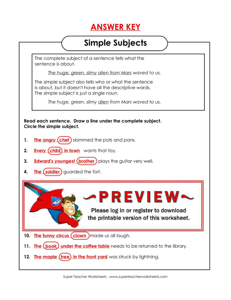 Awasome Superteacherworksheets 2022 The Otomotif