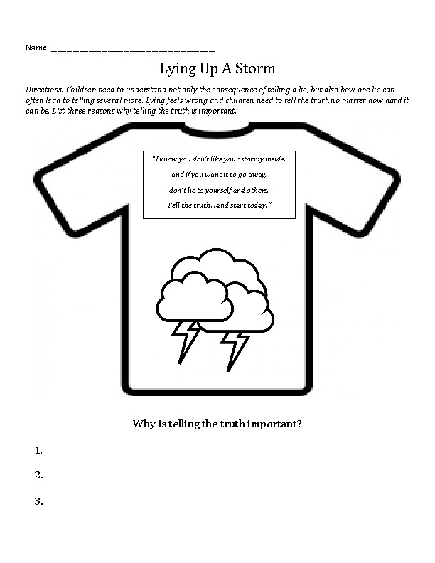 Behavior Worksheets For Kids And Teens The Lying Game Esl Worksheet