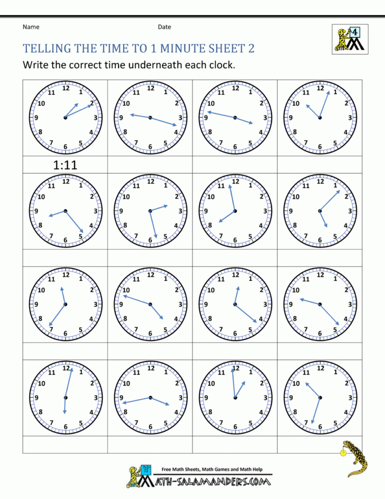 Clock Activities For Grade 3 Telling Time Worksheets Oclock And Pin 