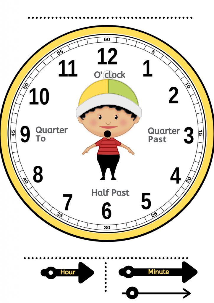 Clock Activities Free Printable Learning Clocks DIY Cardboard Clock