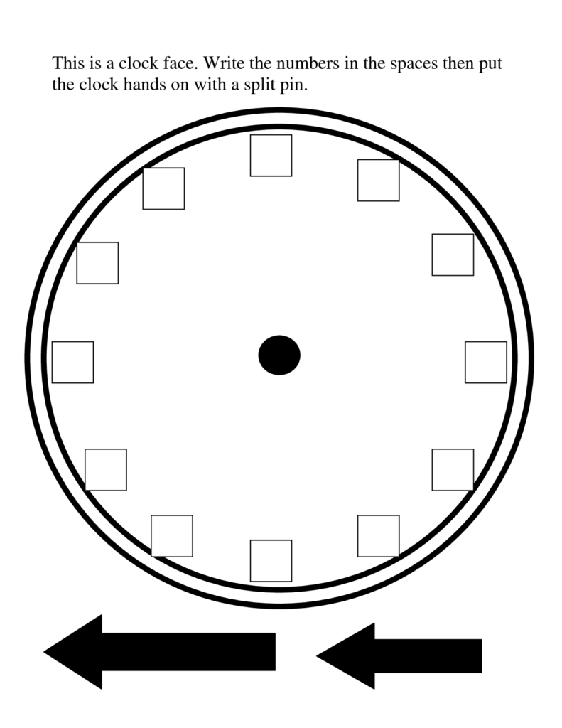 Clock Face Template Worksheets WorksheetsCity