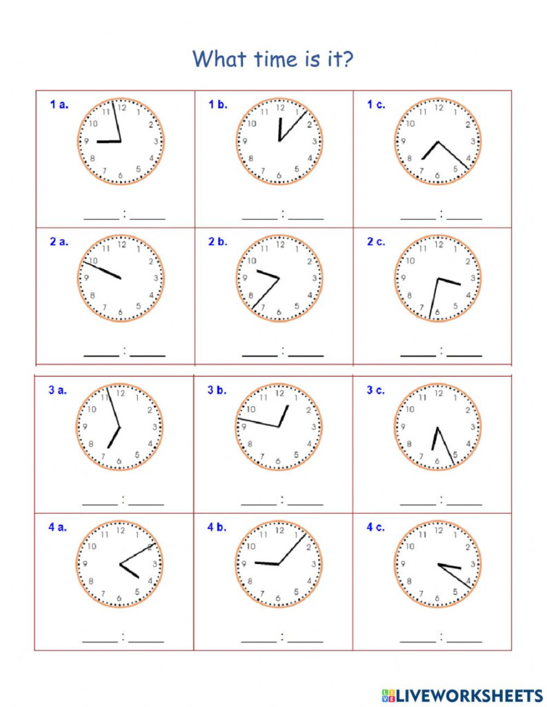 Grade 2 Telling Time Worksheets Free Printable K5 Learning Telling 