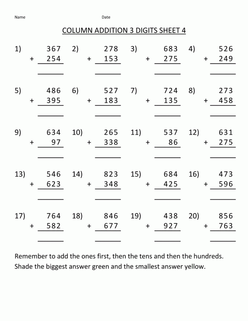 Grade 4 Worksheet Free Educative Printable