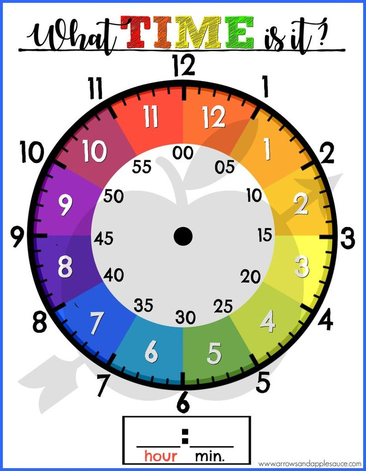 Telling Time Clock Printable