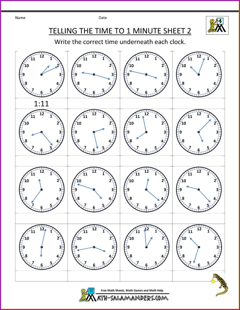 Learning To Read Time Clock Worksheets Worksheet Resume Examples