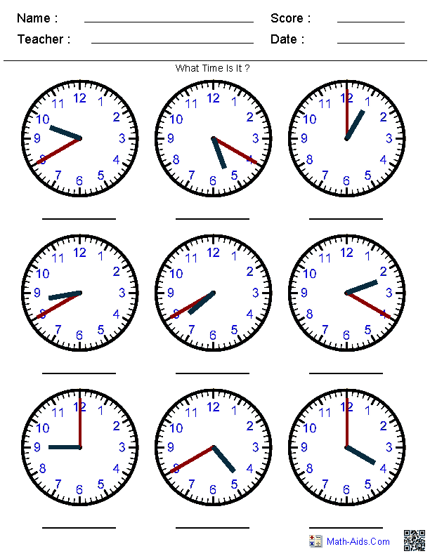 Printables Clock Telling Time Worksheets Time Worksheets Math Work