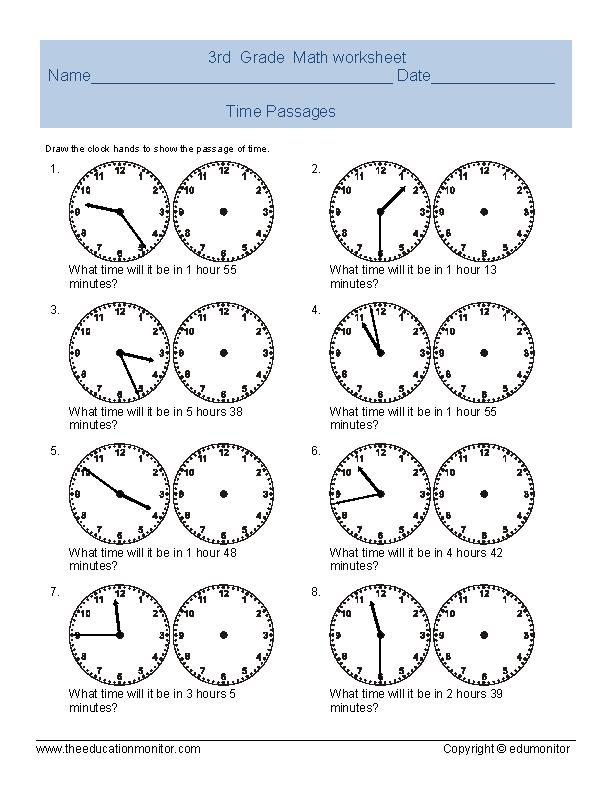 Reading Time Worksheets