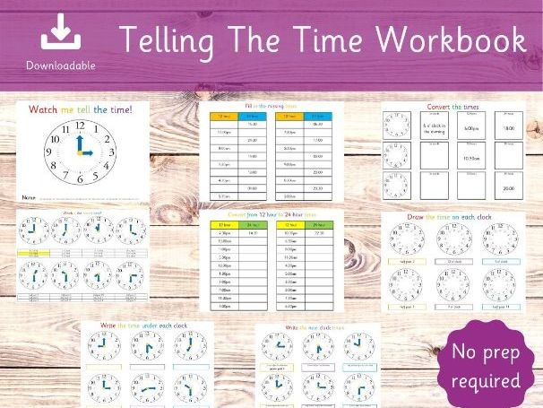 Telling The Time Booklet Teaching Resources