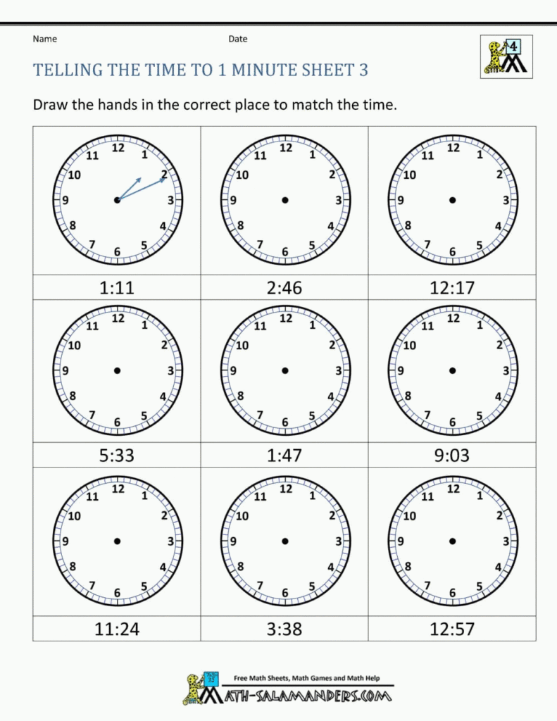 Telling Time 2 Worksheet Telling Time Worksheets Oclock And Half Past 