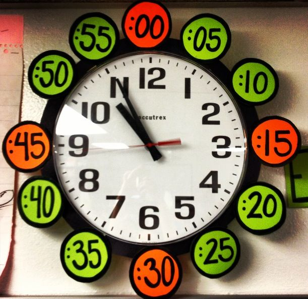 Telling Time In 5 minute Intervals Telling Time Clock Math