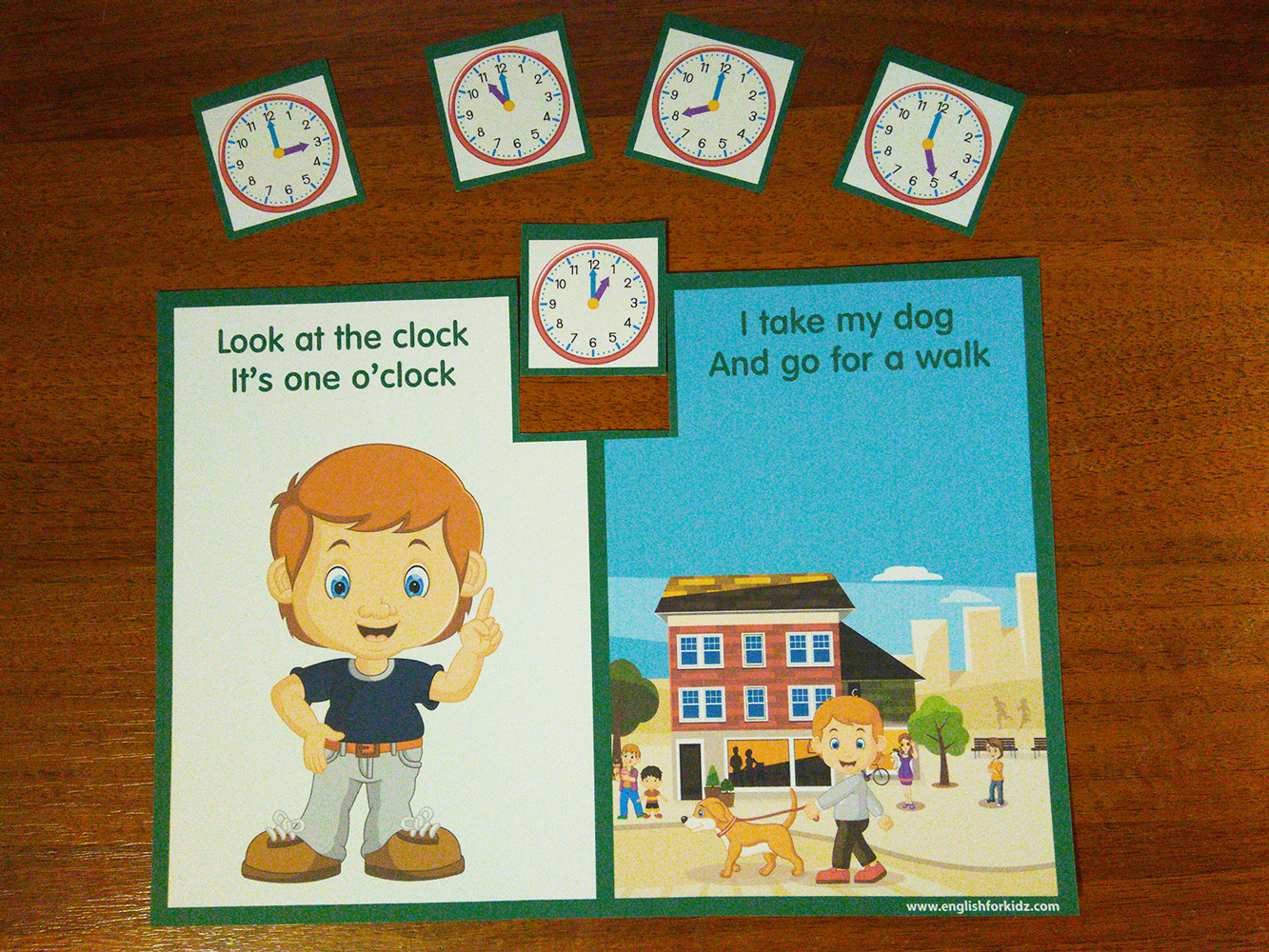 Telling Time On Clock Rhyme Based Worksheets